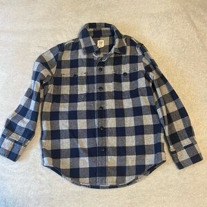Gap Boys Small Blue Buffalo Button down Shirt S